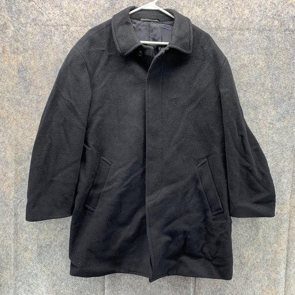 Lauren Ralph Lauren Jacket Men's 40RBlack Outdoors Dress Wool Pockets Overcoat